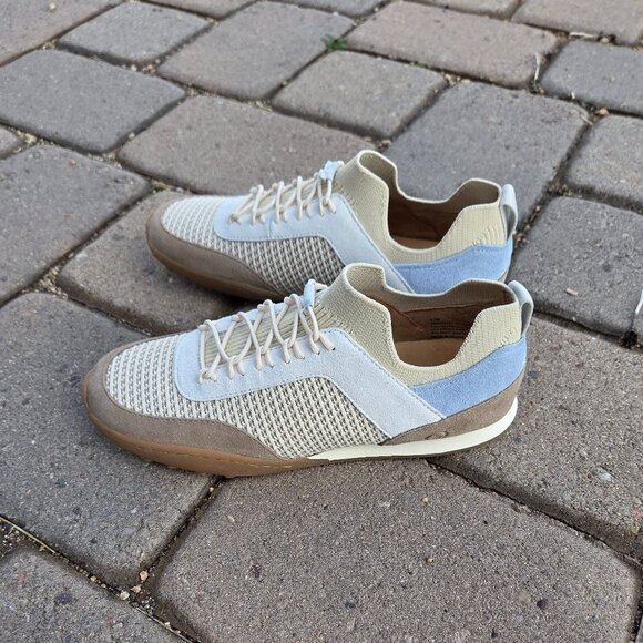 Womens Sz 6.5 Born "Aire" Lightweight Tan Suede & Knit Slip-on Sneakers NWOT - Picture 2 of 10